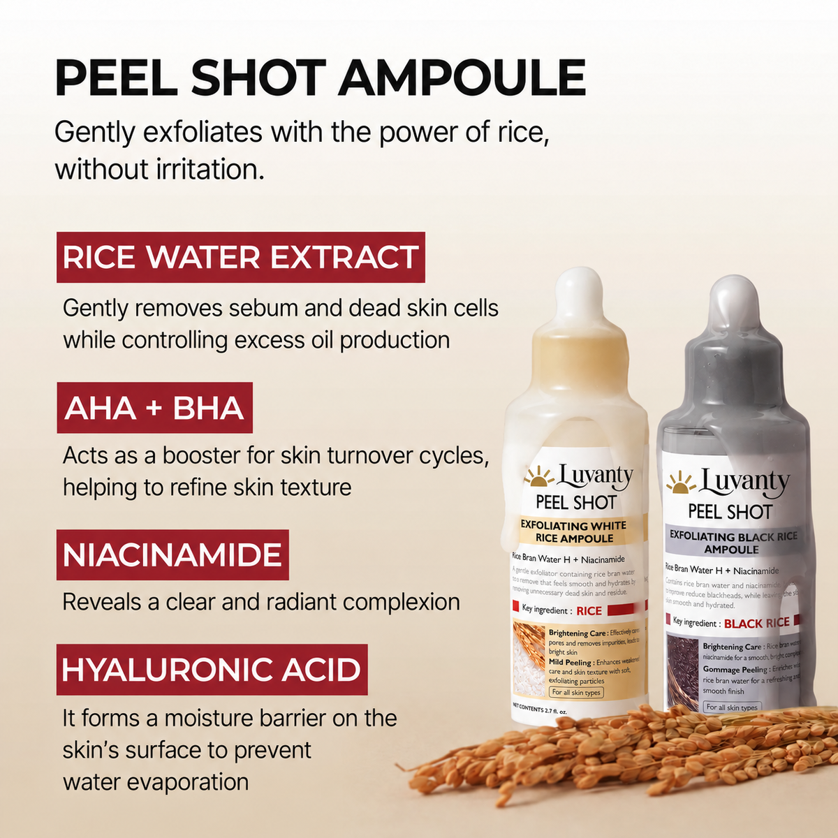 Luvanty Peel Shot Glow Rice Duo